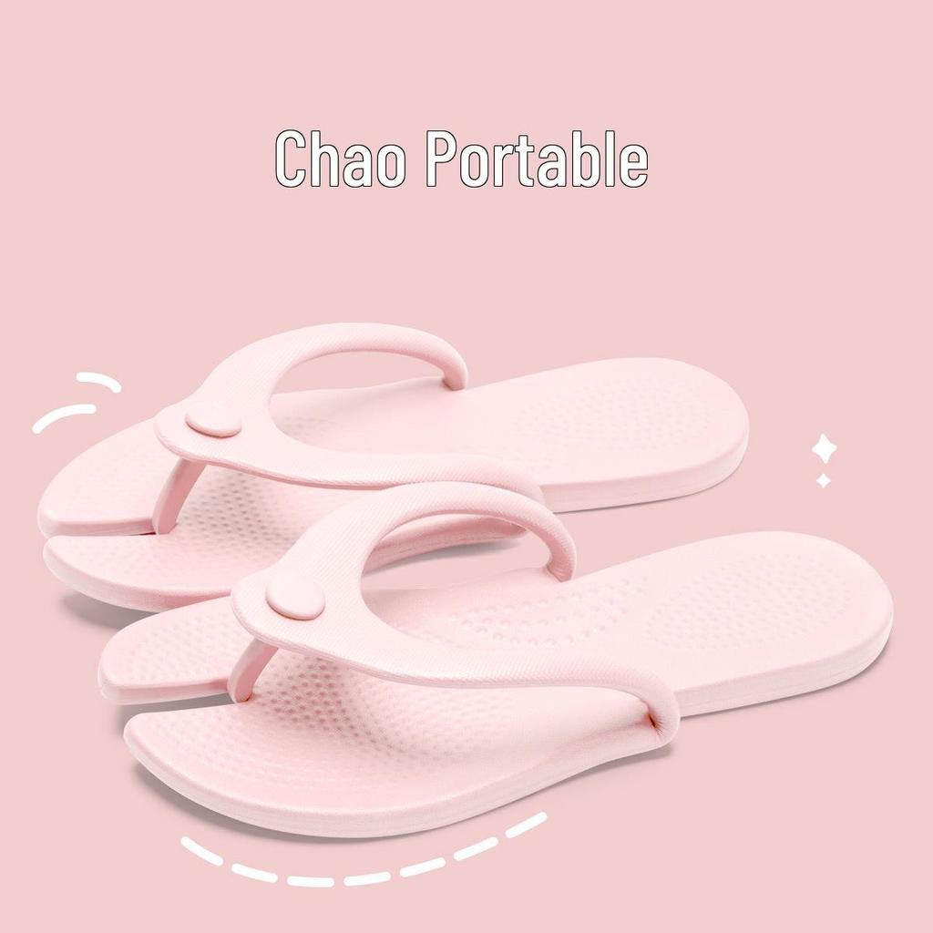 EVA Non-Slip Folding Slippers for Travel and Bathing - Unisex Flip-Flops for Business Trips and Beach