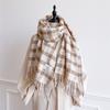 NEW Luxury Cashmere Women Plaid Scarf Winter Warm Shawl and Wrap Bandana Pashmina Long Tassel Female Foulard Thick Blanket