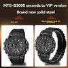 Для часов серии Casio G-SHOCK 5672 MTG-B3000 быстросъемный стальной ремешок стальная цепочка для часов Черные мужские Аксессуары