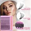 "Cross Lazy Trilogy Fishtail False Eyelashes - 10 Rows of Single Cluster Lashes for Europe and U.S. Style"