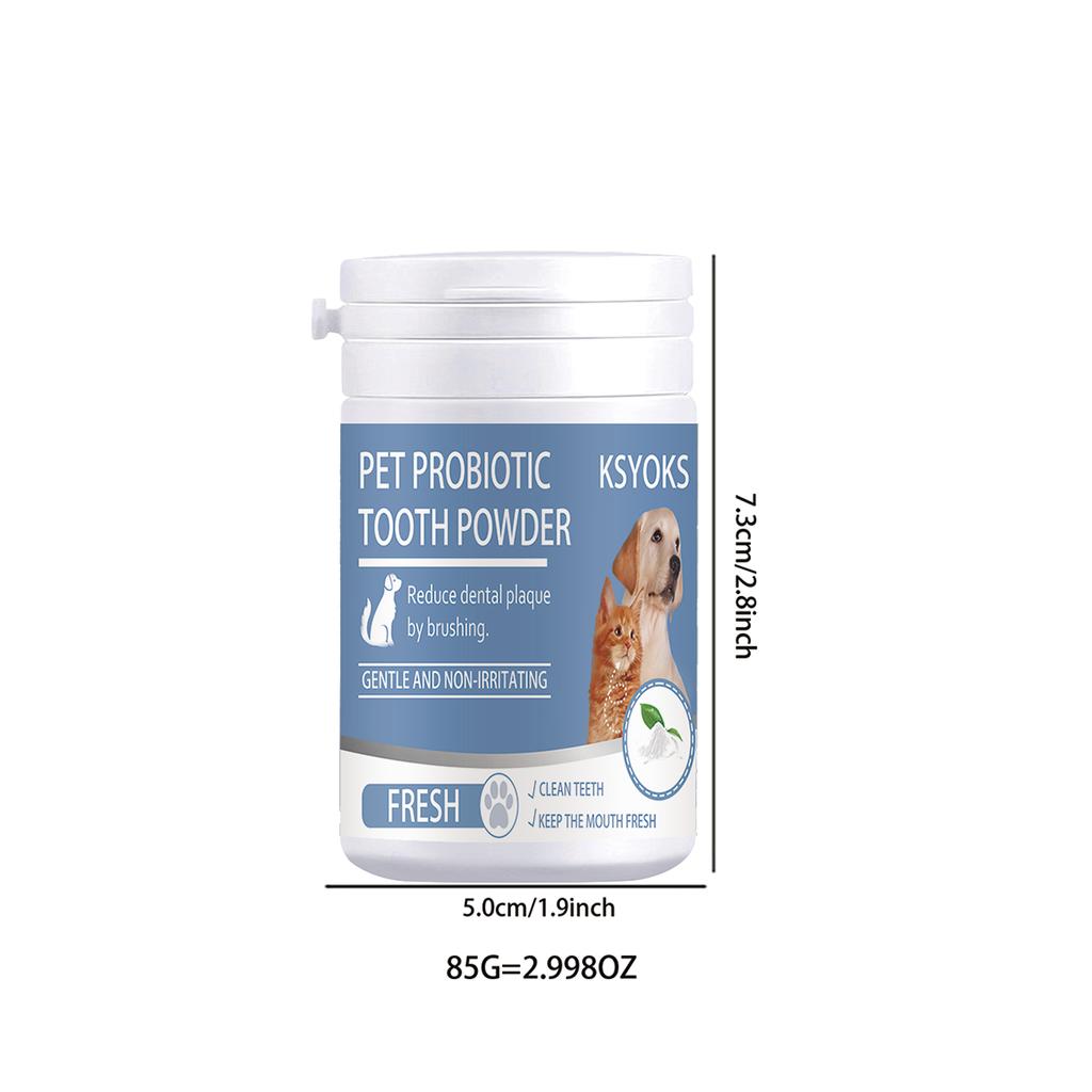 Зубной порошок для домашних животных может мягко очищать зубной налет у собак и кошек без раздражения.