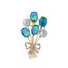 Senior Brooches Flower Leaf Brooch Pins for Women Suit Pendant  Fashion Brooches Jewelry