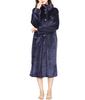 ON NISHIKI Winter Loungewear Dress with a Wearable Long Fluffy Micro Open Long Loungewear Women's Blanket, Sleeves, Warm, Flannel, Front, Length,