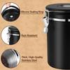 Date Tracker Beans Storage Container Stainless Steel Coffee Storage Jar  Flour