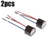 2/4/6/10pcs Car Bulb Lampholder 3-hole Ceramic Wire Wiring Car Headlight Bulb Light Beam Socket Plug Auto Light Accessories H4