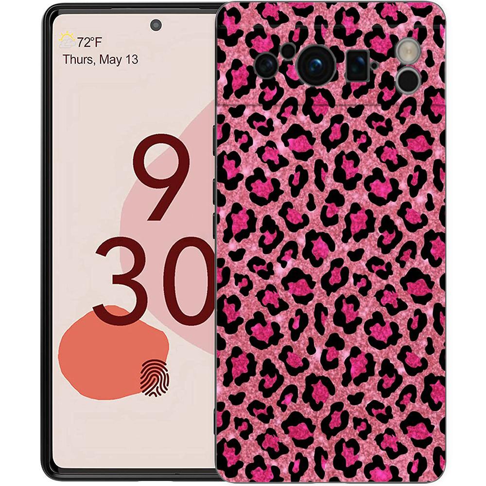 Чехол для телефона с принтом леопарда и гепарда для Google Pixel 8 7 6 Pro 8A 6A 7A 5G, мягкий силиконовый, противоударный, ТПУ, черный чехол, Fundas