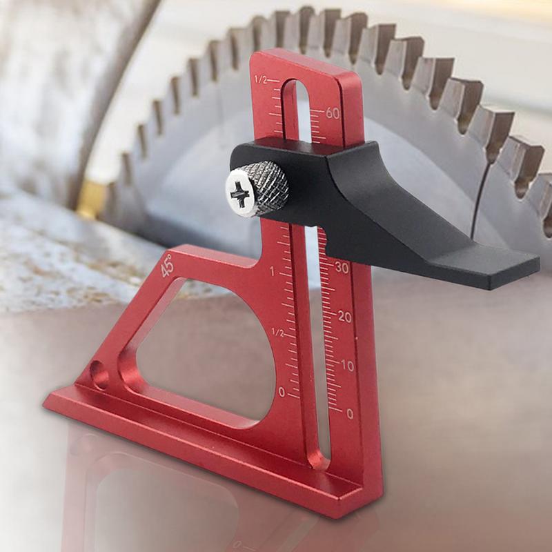 Деревообработка Линейка для измерения высоты Деревообрабатывающий инструмент Установочный калибр со шкалой Алюминиевый сплав Прецизионно обработанный Измерительный инструмент Для