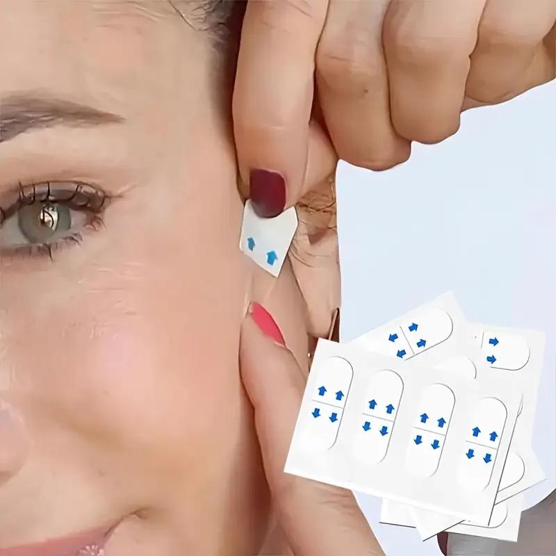 40 шт./компл. невидимые тонкие наклейки для лица V-образной формы, быстрая подтяжка лица, подтяжка шеи, глаз, двойной подбородок, морщины, клейкая лента для макияжа