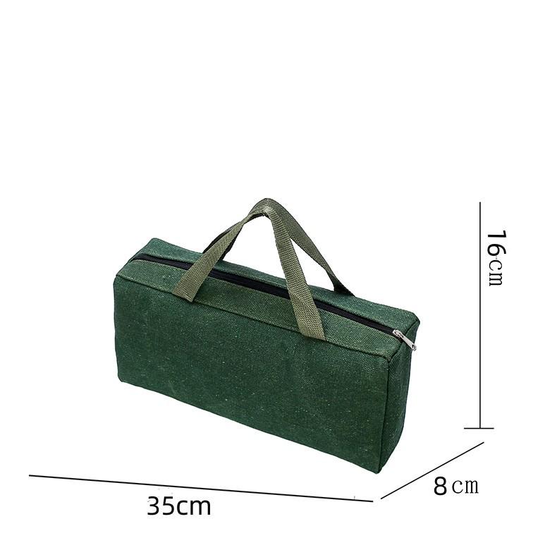 Холщовая сумка для инструментов большой вместимости для хранения автомобильных замков и фурнитуры - Утолщенная сумка электрика