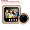 Display Door Peephole Camera Viewer Doorbell Video Camera PIR Night Vision 160 Wide Angle 2.4 Inch TFT Color Screen Whit 3pcs BatteriesA