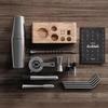 Kit cocktail - vinenco - shaker boston 750 ml - 10 pièces - inox brossé - coffret cadeau élégant