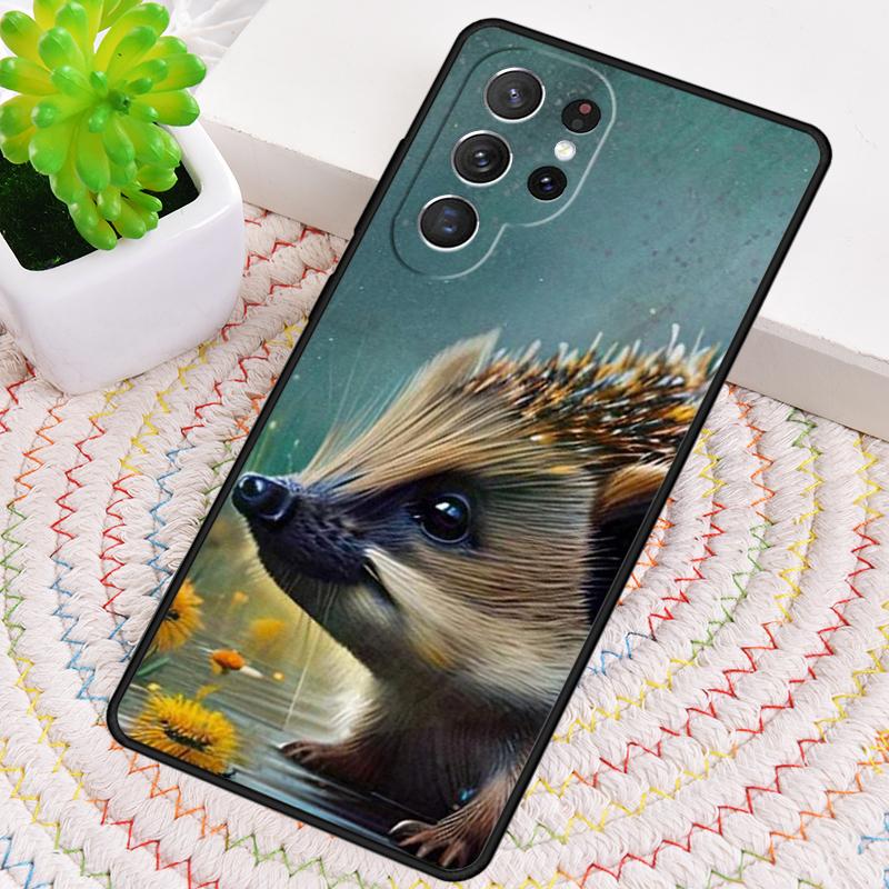 Милый чехол для телефона с ежиком для Samsung Galaxy note 10 pro S26 Ultra S23 S24 FE S25 S21 S22 PLUS противоударный