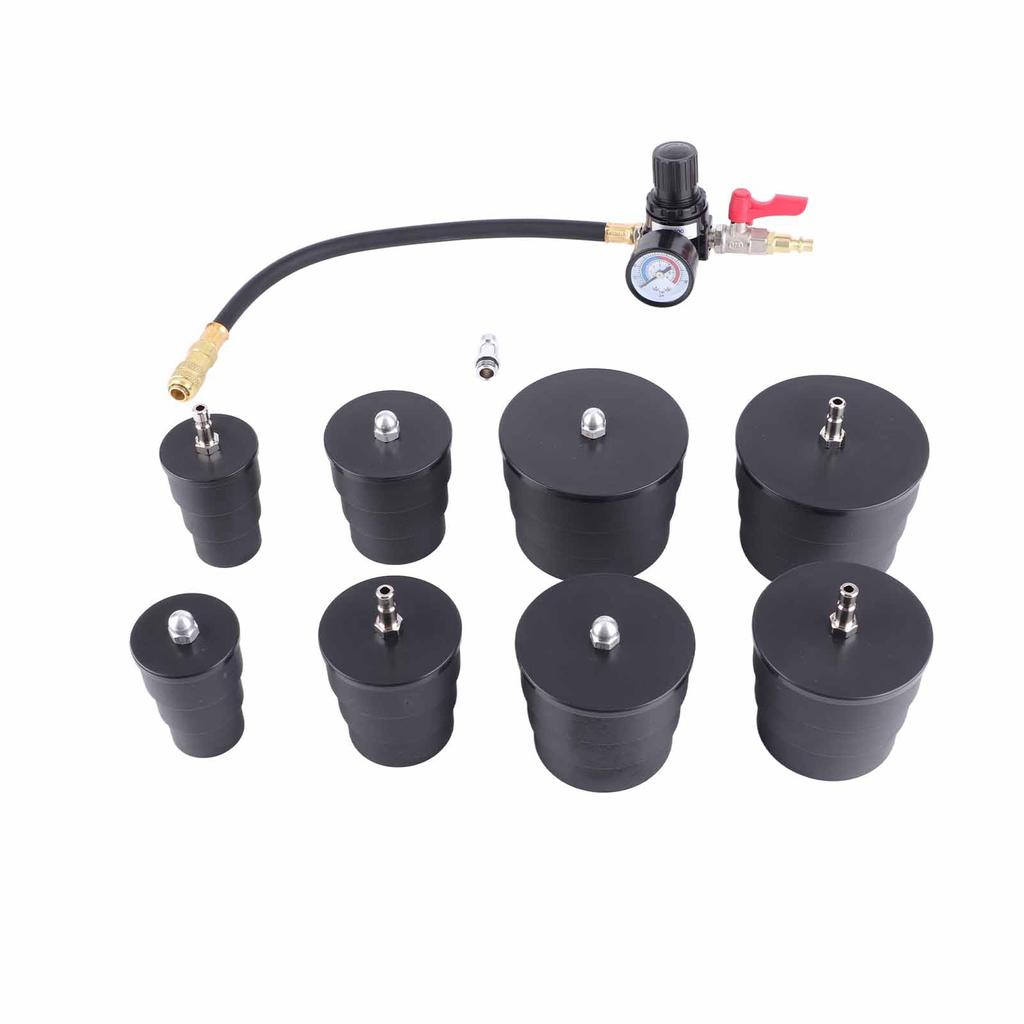 9 шт. Тестер утечки турбосистемы Комплект для проверки герметичности наддува турбокомпрессора с манометром