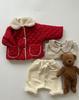 Velvet Winter Cardigan for Babies - Lapel Style, Warm Cotton Jacket, Unisex Newborn Korean Design