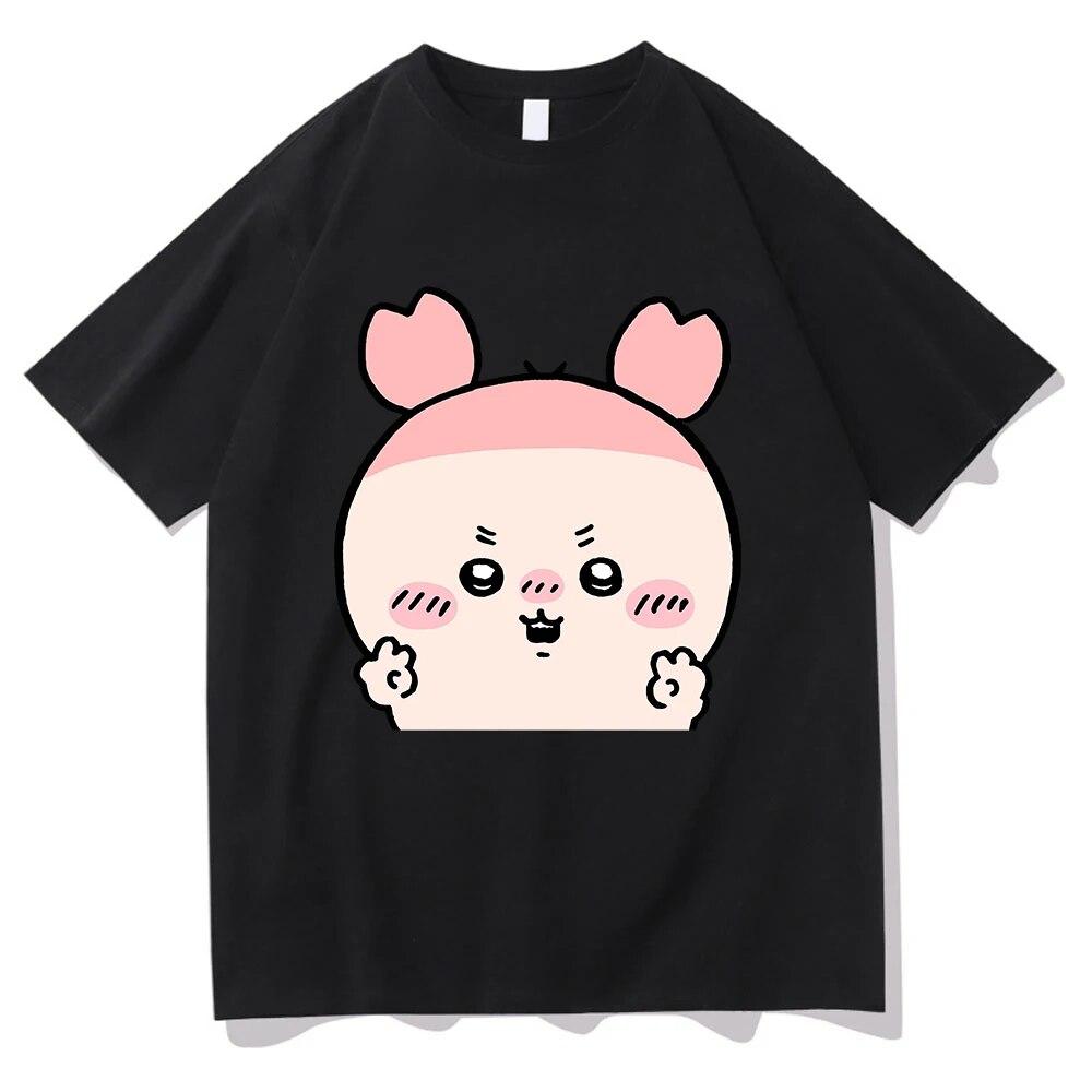 Chiikawa T Shirt Unisex Harajuku Aesthetic Graphic Kawaii Tshirt Unisex Japanese Anime Cartoon Casual Sand Cotton Tees Shirts Korea Unisex