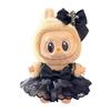 Mini Plush Doll'S Clothes For Labubu 17cm Doll Sitting Party Clothing Overall Set Outfit Accessories Kawaii Sweater Jk Skirt Set