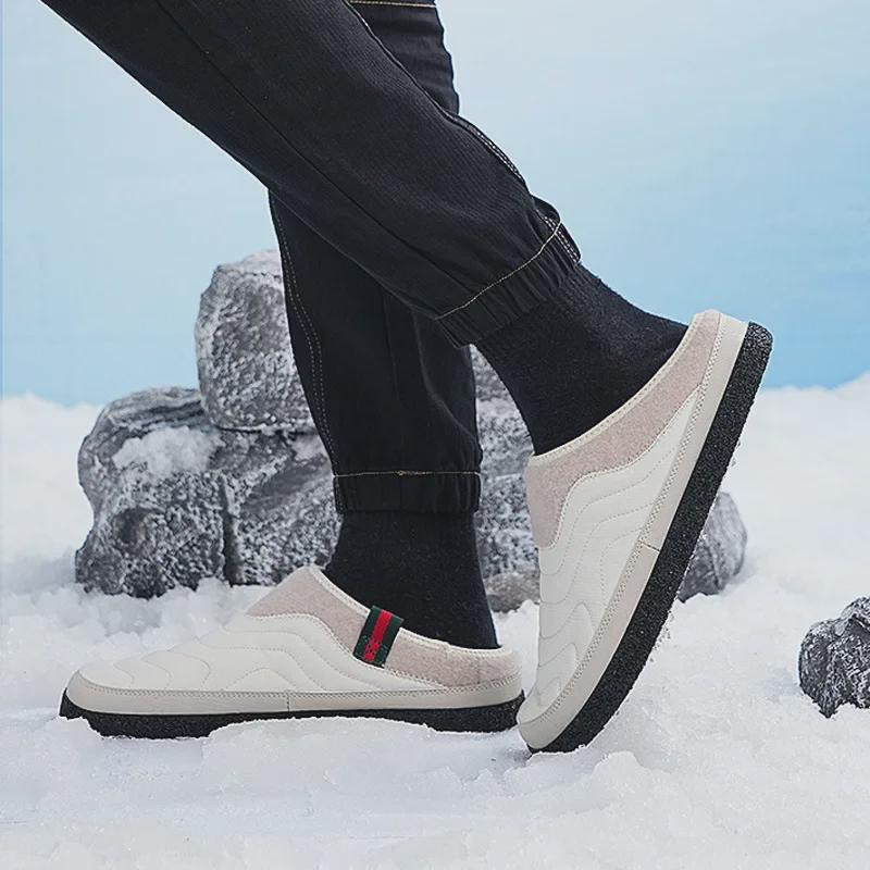 2023 Winter Waterproof High-Top Snow Boots - Warm, Breathable, Plus Velvet, Casual Cotton for Couples