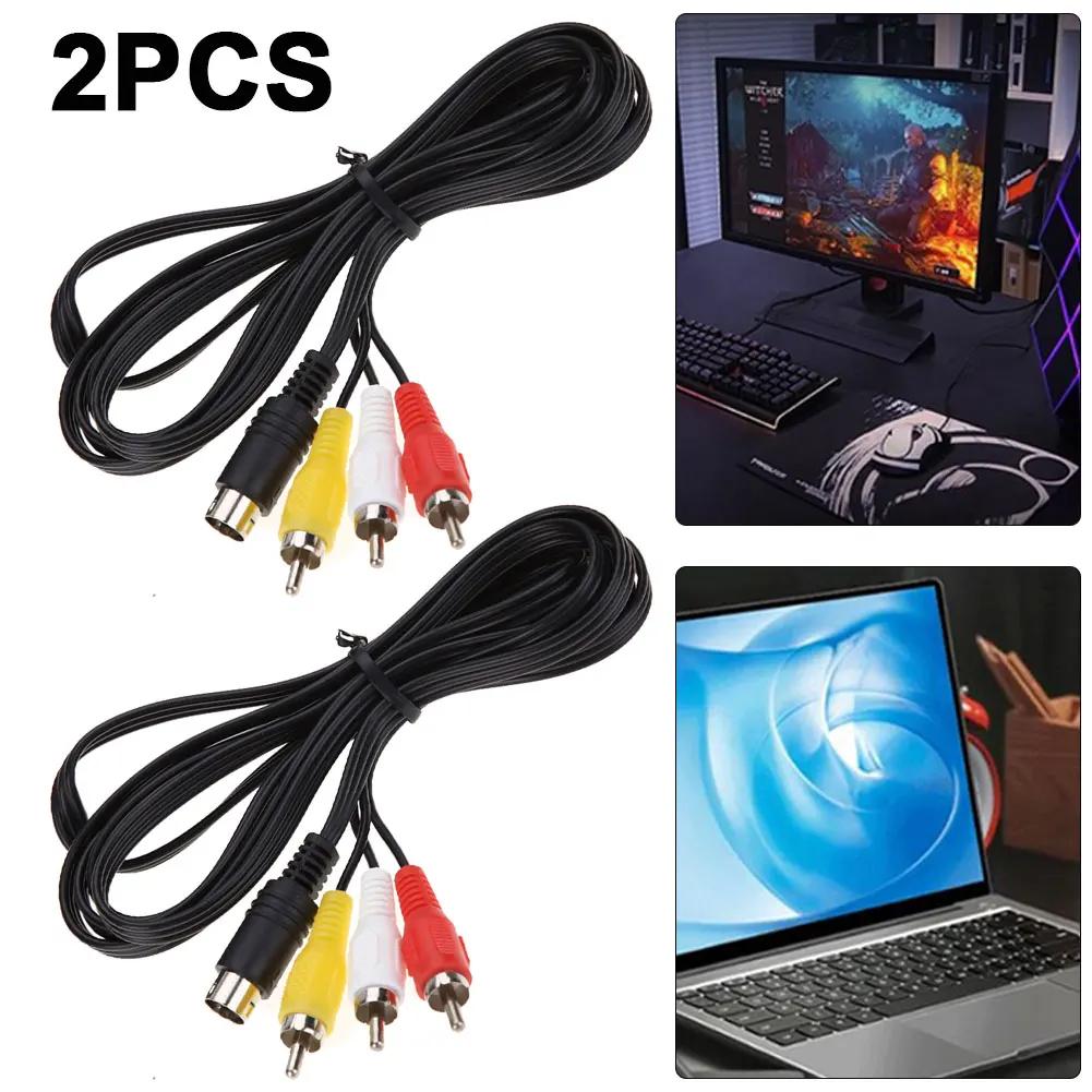 1/2/3 шт. 1,8 м аудио-видео AV-кабель для Sega Genesis 3 RCA 9-контактный аудио-видео AV-кабель 2 или 3 Описание для Sega Genesis
