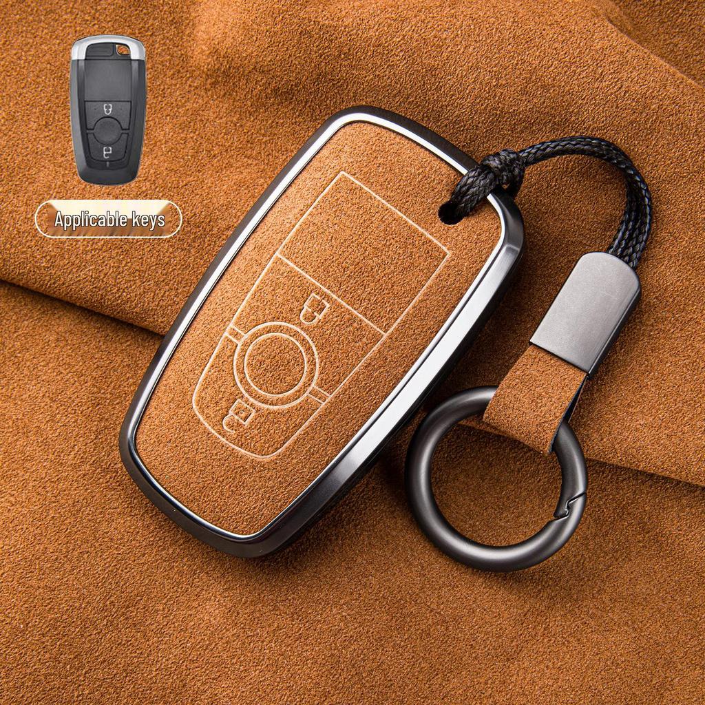 Premium Sheepskin Key Cover for Ford Explorer ST, Edge L, Mondeo EVOS