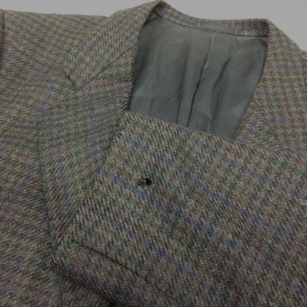 Paul Smith Мужской пиджак блейзер L Темно-зеленый Коричневый Шерсть(ИСПОЛЬЗОВАЛ)