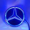 Автомобильная наклейка Для Mercedes Benz Автомобиль Передняя решетка Логотип Свет Зеркальная поверхность Светодиодный значок Эмблема Светящийся Декоративный свет Для Mercedes Ben