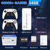 Беспроводная ретро-игровая консоль с 40 000 встроенных классических игр, выходом 4K HDMI для телевизора, беспроводным контроллером 2.4G, ностальгическим игровым джойстиком 64G