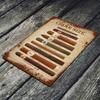 Металлическая жестяная табличка CIGARILLO Винтажная Декор Мужской комнаты 12x8 дюймов Ретро Постер с картой сигар Деревенская отделка