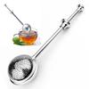 1pc Retractable Tea Strainer, Reusable Seasoning Ball, Press Tea Strainer, Needle Cartridge Tea Slag Ball, Tea Infuser