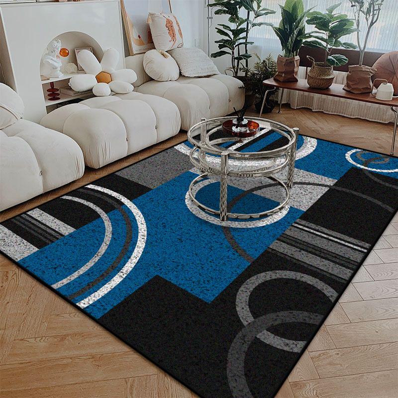 Ковер в скандинавском стиле с линейным узором, большой размер для гостиной, противоскользящий, легко чистится, придверный коврик, мягкий, моющийся, ковер для обеденной зоны