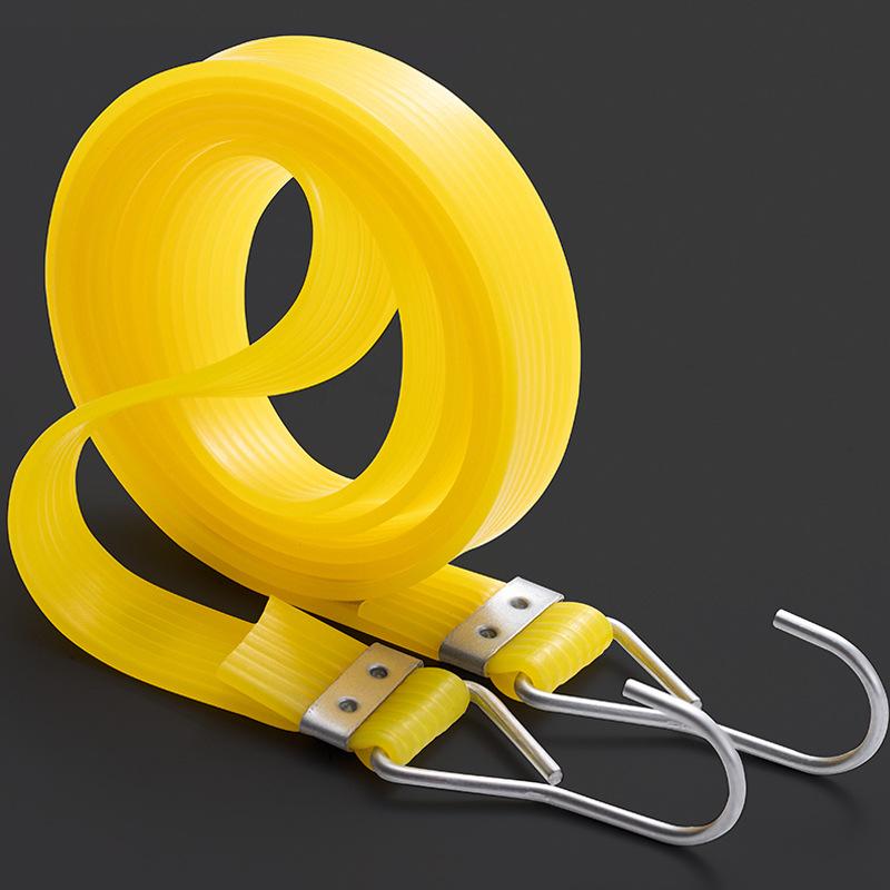 Elastic Cargo Tie Down Straps 100-300Cm Motorcycle Bike Bungee Cord For Luggage Transport High Elasticity Rubber Security Rope