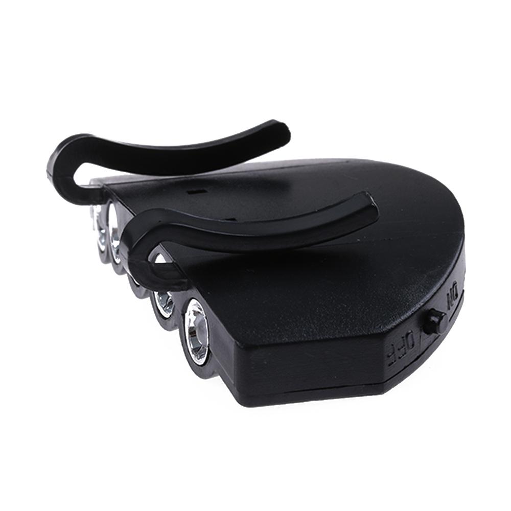 Fishing Hiking 5-LED Flash Cap Brim Lamp Camping Headlamp Headlight Hat Clip Lights