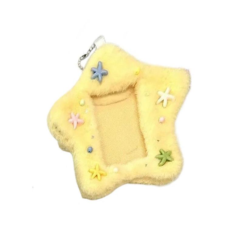 Плюшевый держатель для фотокарточек Star Bus Card Holder Kawaii Idol рукав для карты Корейский стиль Мультяшный чехол для фотокарты