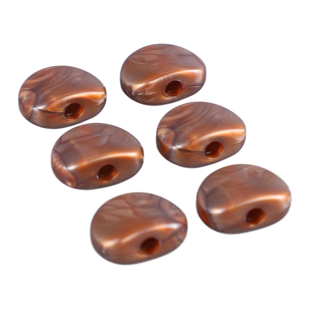 6Pcs Electric Guitar Tuning Peg Key Button Semi Shape Folk Classical Guitar Tuning Peg Handle
