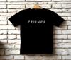 ЧЕРНАЯ Футболка ДРУЗЬЯ Размер S-5XL Унисекс Футболка