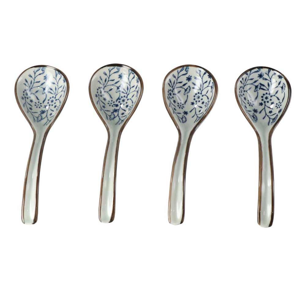 Керамическая столовая посуда для взрослых Еда в японском стиле Кухонная утварь Столовые приборы Ложки для супа Столовые приборы