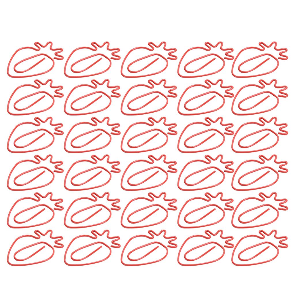 30 шт. скрепок мини милые клубничные закладки планировщик зажим булавка канцелярские принадлежности школьные подарки