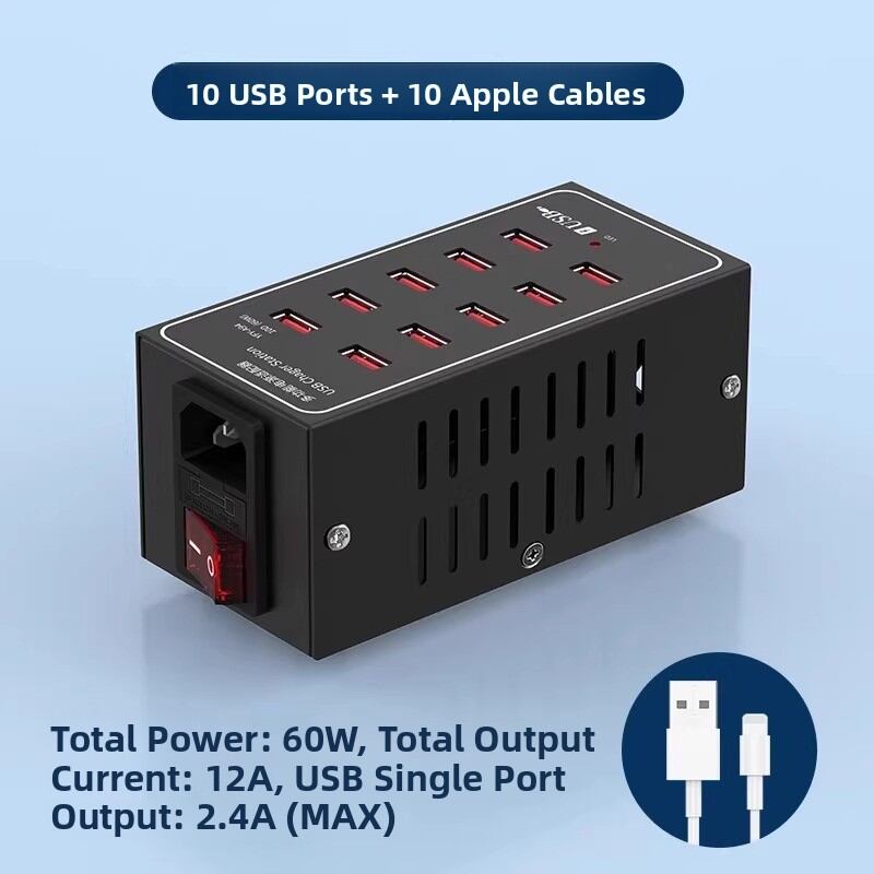 Earise | Многофункциональное USB-зарядное устройство с 15 портами