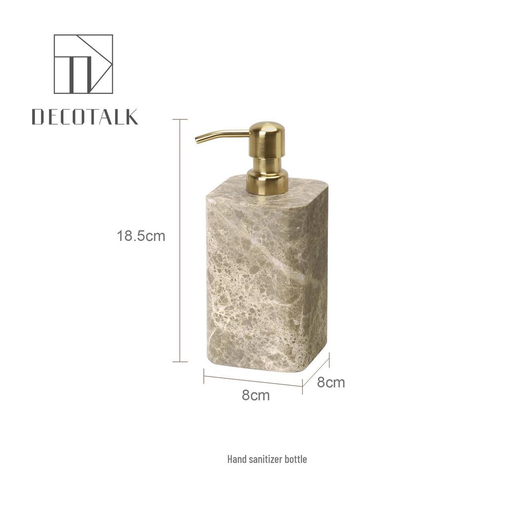 Набор для ванной DecoTalk Wabi-Sabi Мрамор: Матовая раковина, Аромадиффузор, Шкатулка для салфеток