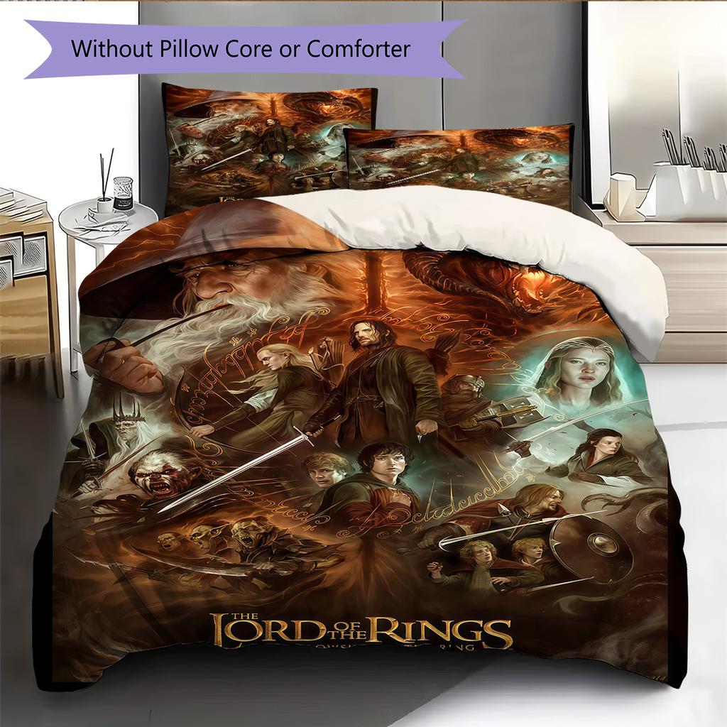 Classic Movies Pattern Bedding Quilt Set Quilt Cover Pillowcase Home Decoration Birthday Gift (1 * duvet cover + 2 * pillowcase, without core)