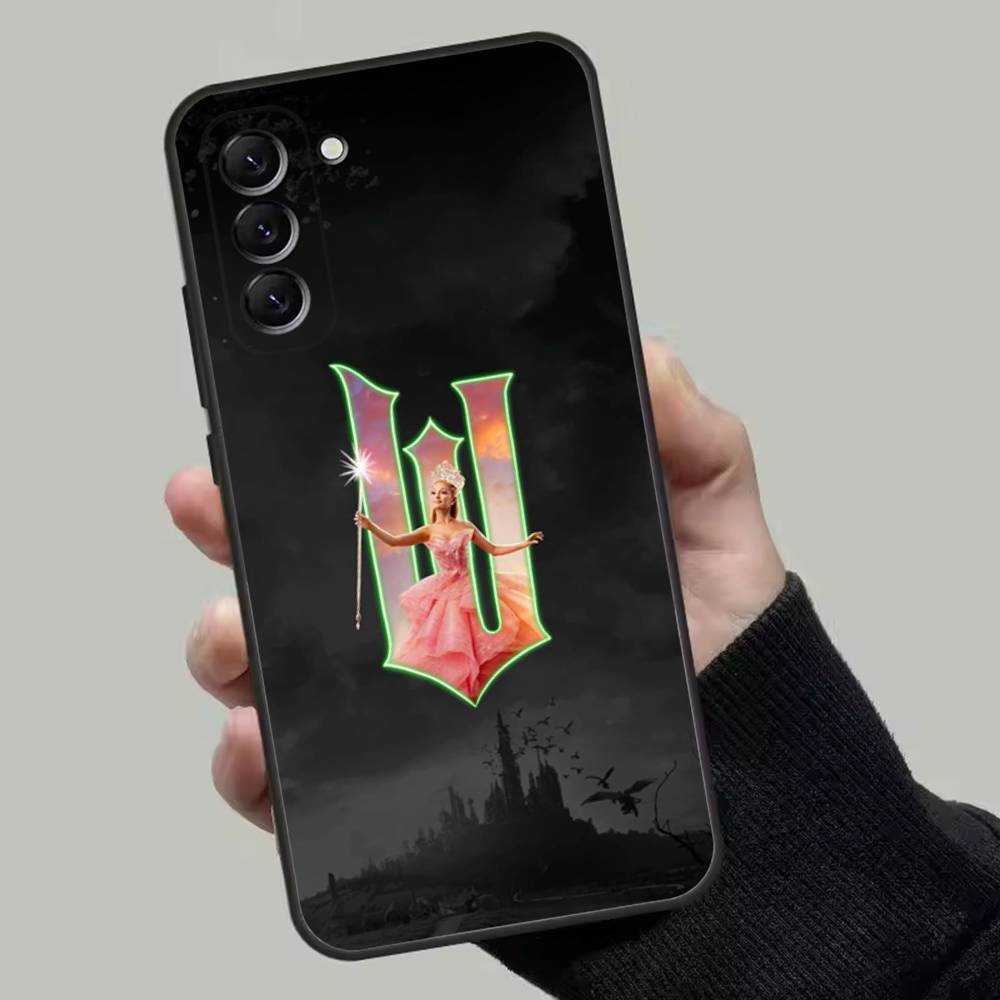W-Wicked Musical Green Cool Phone Case For Samsung Galaxy A 73,72,51,53,52,71,22,5G,Note,J7,8,9 Soft Precise Hole Black Cover