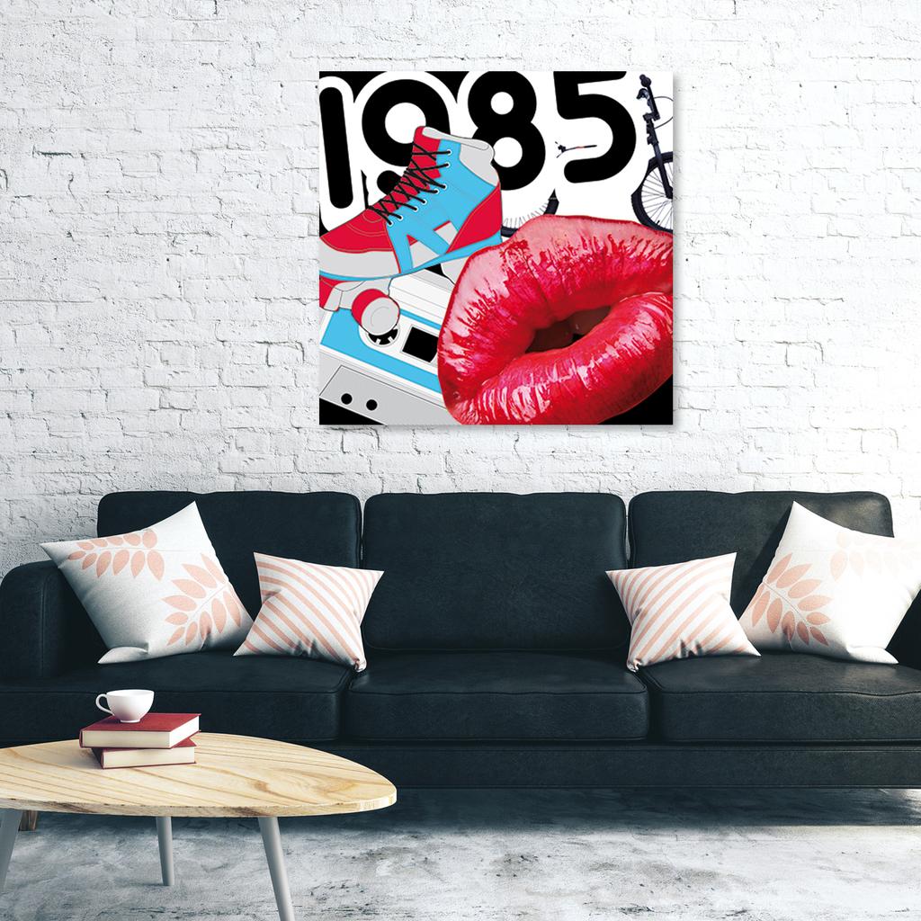Canvas print Red Lips Pop Art