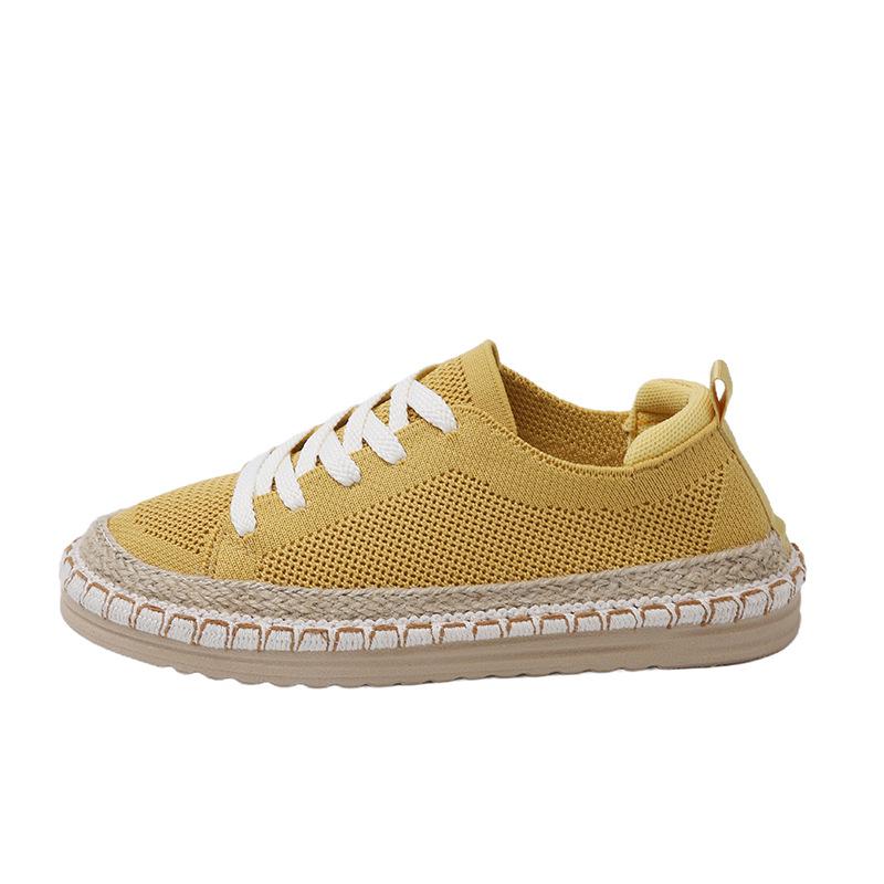 Сетчатые женские лоферы, старые пекинские тканевые туфли, женские летние тонкие повседневные универсальные туфли на плоской подошве для ленивых рыбаков