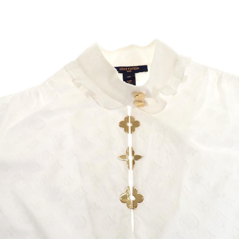 LOUIS VUITTON  1A5M04 34 blouse white cotton Women