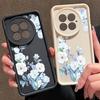 Мягкий ТПУ чехол с цветочным принтом и защитой от падений для OnePlus 13T 13R 13 12R 11R Ace 5 3 2, матовый, противоударный, с защитой объектива, чехол для телефона