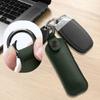 Футляр для USB-накопителей Металлическая защелка Защитный чехол из ПУ-кожи Крепление-брелок Портативный дизайн