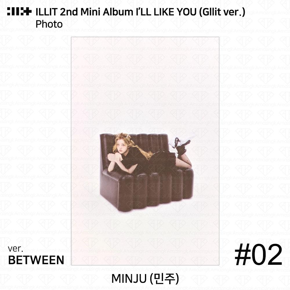 ILLIT 2-й мини-альбом I'LL LAKE YOU Gllit Ver To с фотокарточкой Between Photocard Photo