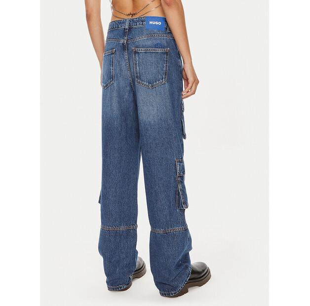 Джинсы Hugo Leni 50513698 синий Loose Fit