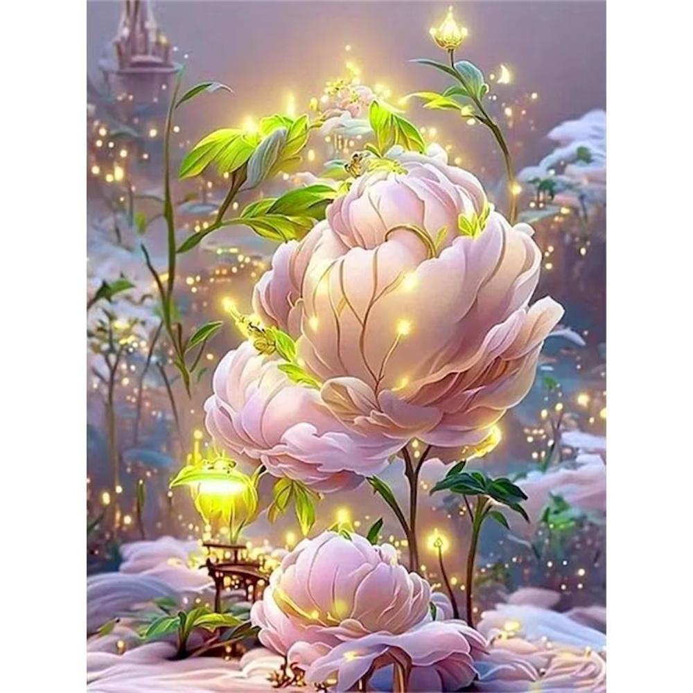 DIY Алмазная картина Экзотический цветок Набор для вышивки крестом Мозаичное искусство Алмазная картина Полный круг Алмазное украшение для дома