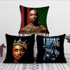 Америка Рэпер 2PAC Тупак Шакур Наволочка Диван Гостиная Спальня Изголовье Спинка Подушка Квадратная Подушка Время Сна