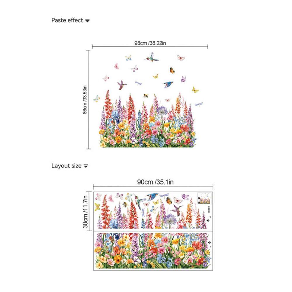 DIY Wall Stickers Colorful Static Adhesive Stickers Fashion Electrostatic Stickers Window